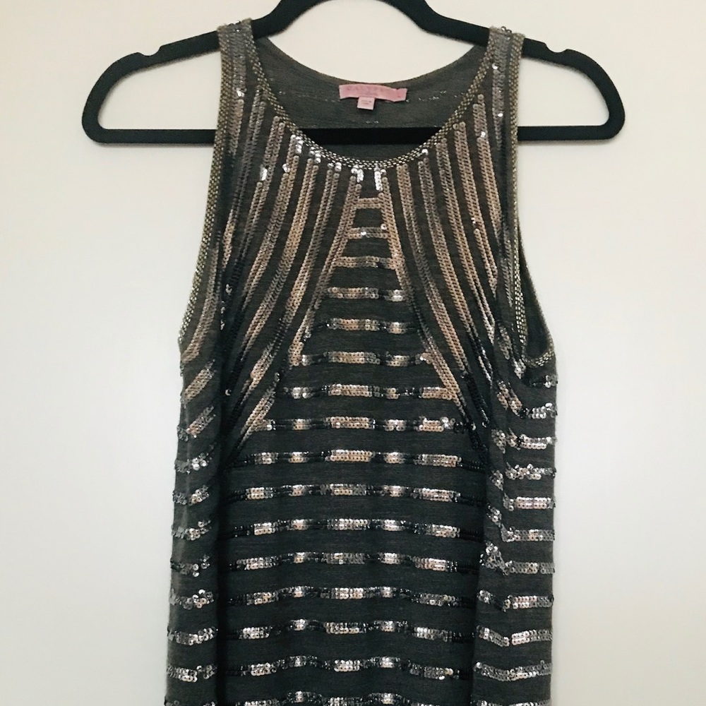 Calypso St Barth Sequin sleeveless Sweater Dress